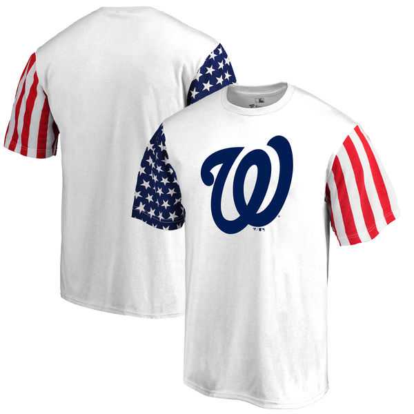 Men's Washington Nationals Fanatics Branded Stars & Stripes T-Shirt White FengYun,We sell and wholesale Men's Washington Nationals Fanatics Branded Stars & Stripes T-Shirt White FengYun on line form chian!